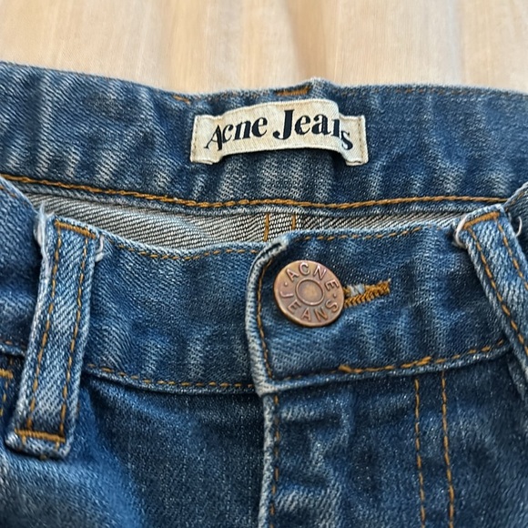 Acne Studios Needle Raw High Rise Slim Jeans (J3) - Picture 5 of 6